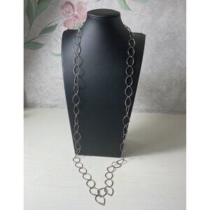 Best Delicate Silver Tone Oval Link Necklace